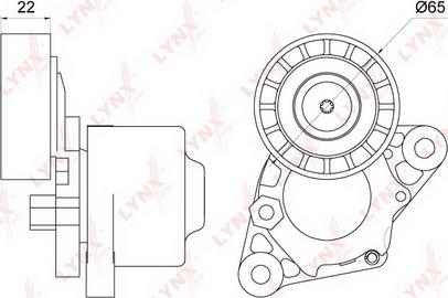 LYNXauto PT-3251 - Tendicinghia, Cinghia Poly-V autozon.pro