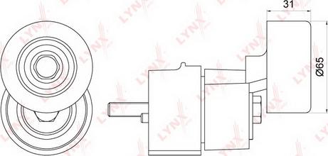 LYNXauto PT-3252 - Tendicinghia, Cinghia Poly-V autozon.pro