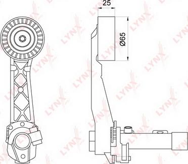 LYNXauto PT-3209 - Tendicinghia, Cinghia Poly-V autozon.pro