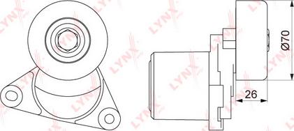 LYNXauto PT-3201 - Tendicinghia, Cinghia Poly-V autozon.pro