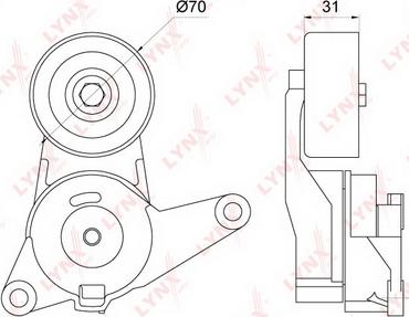 LYNXauto PT-3283 - Tendicinghia, Cinghia Poly-V autozon.pro