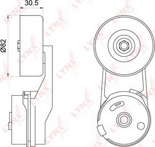 LYNXauto PT-3234 - Tendicinghia, Cinghia Poly-V autozon.pro