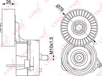 LYNXauto PT-3237 - Tendicinghia, Cinghia Poly-V autozon.pro