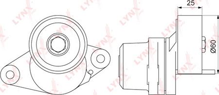 LYNXauto PT-3270 - Tendicinghia, Cinghia Poly-V autozon.pro