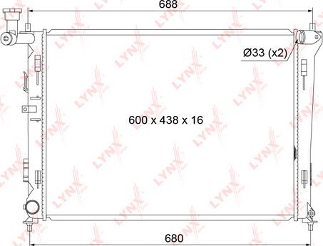 LYNXauto RB-1054 - Radiatore, Raffreddamento motore autozon.pro