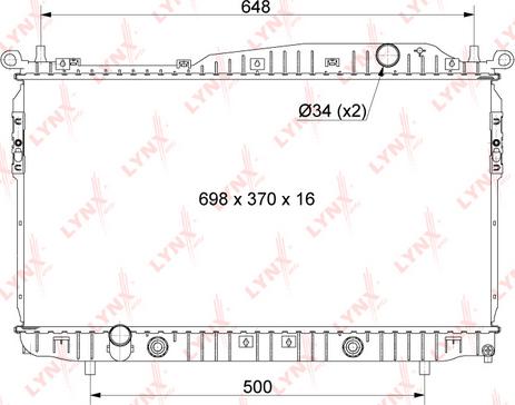 LYNXauto RB-1014 - Radiatore, Raffreddamento motore autozon.pro