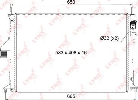 LYNXauto RB-1024 - Radiatore, Raffreddamento motore autozon.pro