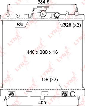 LYNXauto RB-1102 - Radiatore, Raffreddamento motore autozon.pro