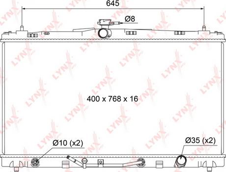 LYNXauto RB-1126 - Radiatore, Raffreddamento motore autozon.pro