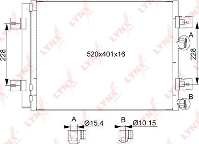 LYNXauto RC-0093 - Condensatore, Climatizzatore autozon.pro