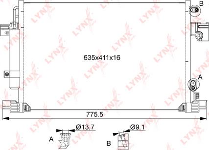 LYNXauto RC-0074 - Condensatore, Climatizzatore autozon.pro