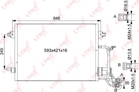 LYNXauto RC-0126 - Condensatore, Climatizzatore autozon.pro