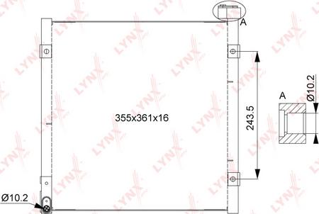 LYNXauto RC-0258 - Condensatore, Climatizzatore autozon.pro