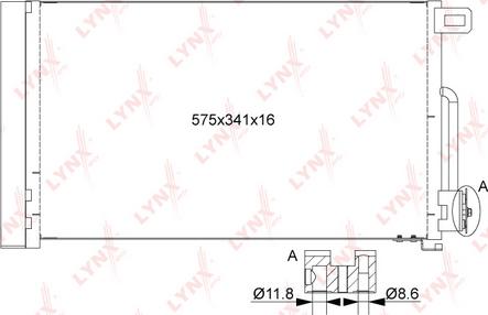 LYNXauto RC-0252 - Condensatore, Climatizzatore autozon.pro