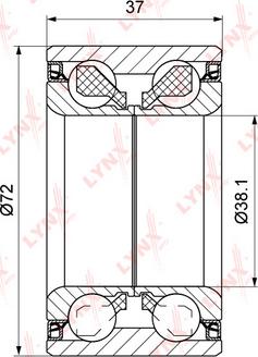 LYNXauto WB-1541 - Kit cuscinetto ruota autozon.pro