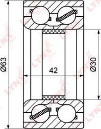 LYNXauto WB-1048 - Kit cuscinetto ruota autozon.pro