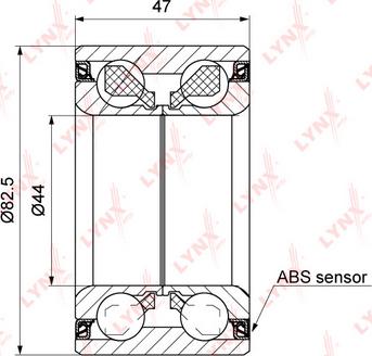 LYNXauto WB-1190 - Kit cuscinetto ruota autozon.pro