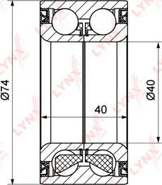 LYNXauto WB-1192 - Kit cuscinetto ruota autozon.pro