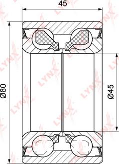 LYNXauto WB-1148 - Kit cuscinetto ruota autozon.pro