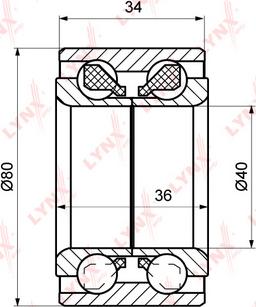 LYNXauto WB-1100 - Kit cuscinetto ruota autozon.pro