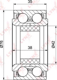 LYNXauto WB-1108 - Kit cuscinetto ruota autozon.pro