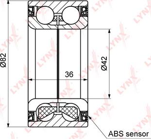 LYNXauto WB-1185 - Kit cuscinetto ruota autozon.pro