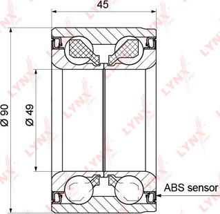 LYNXauto WB-1182 - Kit cuscinetto ruota autozon.pro