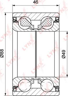 LYNXauto WB-1172 - Kit cuscinetto ruota autozon.pro