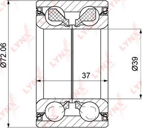 LYNXauto WB-1364 - Kit cuscinetto ruota autozon.pro