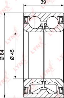 LYNXauto WB-1368 - Kit cuscinetto ruota autozon.pro