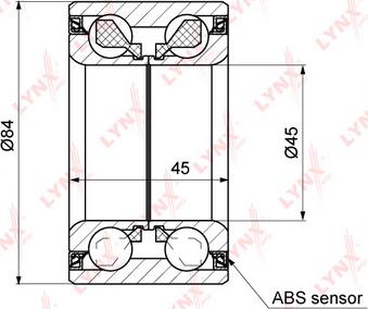 LYNXauto WB-1363 - Kit cuscinetto ruota autozon.pro