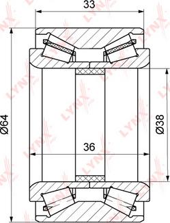 LYNXauto WB-1326 - Kit cuscinetto ruota autozon.pro