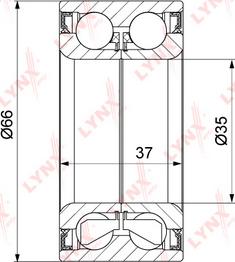 LYNXauto WB-1375 - Kit cuscinetto ruota autozon.pro