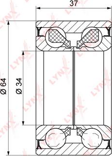 LYNXauto WB-1241 - Kit cuscinetto ruota autozon.pro