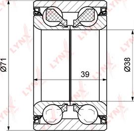 LYNXauto WB-1253 - Kit cuscinetto ruota autozon.pro