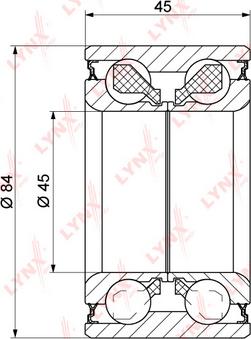 LYNXauto WB-1257 - Kit cuscinetto ruota autozon.pro