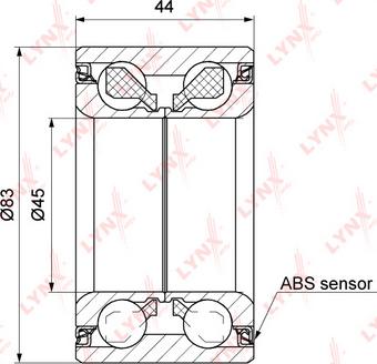 LYNXauto WB-1219 - Kit cuscinetto ruota autozon.pro