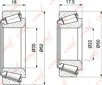 LYNXauto WB-1282 - Kit cuscinetto ruota autozon.pro