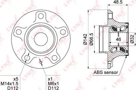 LYNXauto WH-1004 - Kit cuscinetto ruota autozon.pro