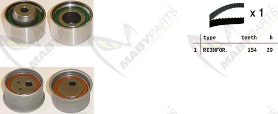 Mabyparts OBK010499 - Kit cinghie dentate autozon.pro