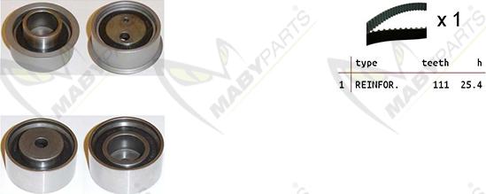 Mabyparts OBK010446 - Kit cinghie dentate autozon.pro