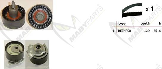 Mabyparts OBK010468 - Kit cinghie dentate autozon.pro