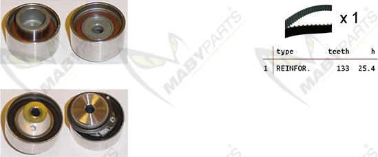 Mabyparts OBK010467 - Kit cinghie dentate autozon.pro