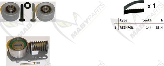 Mabyparts OBK010422 - Kit cinghie dentate autozon.pro