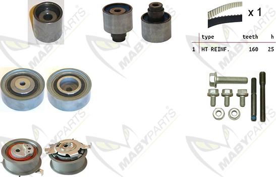 Mabyparts OBK010046 - Kit cinghie dentate autozon.pro