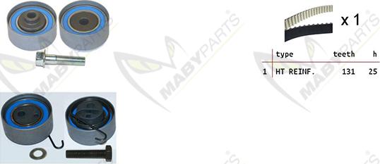 Mabyparts OBK010069 - Kit cinghie dentate autozon.pro