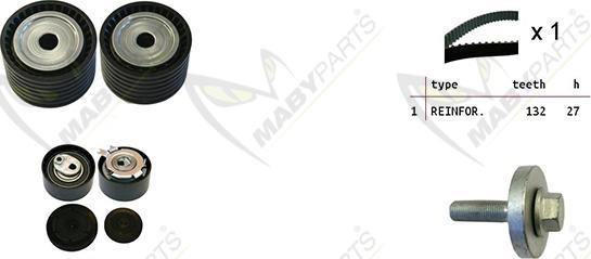 Mabyparts OBK010086 - Kit cinghie dentate autozon.pro