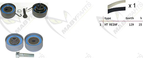 Mabyparts OBK010083 - Kit cinghie dentate autozon.pro