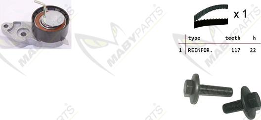 Mabyparts OBK010087 - Kit cinghie dentate autozon.pro