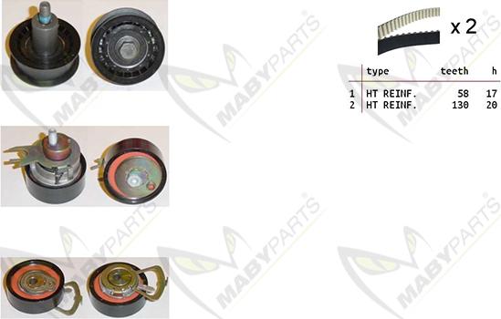 Mabyparts OBK010149 - Kit cinghie dentate autozon.pro